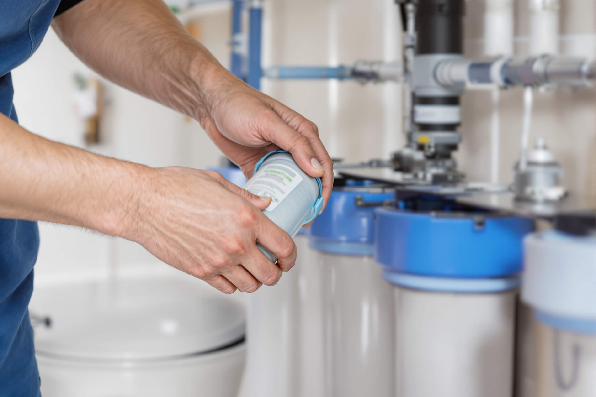 water-well-filter Whole-home well water filter unit